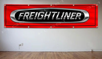 Freightliner Flag Banner 2X8Ft Trucks Garage Shop Wall Decor Flag - image 1 of 2