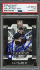 2009 Donruss Elite Extra Edition #17 AJ Pollock Signed Card PSA/DNA Slabbed AUTO