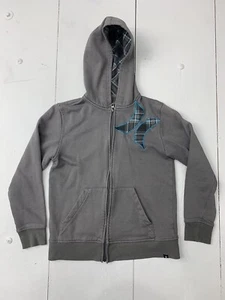 Hurley Kids Grey Fullzip Jacket Boys Size Medium - Picture 1 of 5