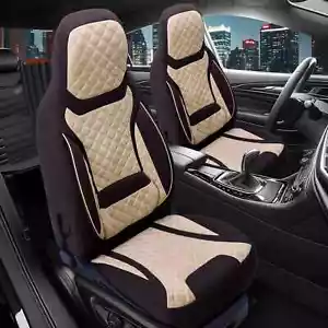 Fundas de asiento de coche Prime adecuadas para Hyundai Tucson NX4 a partir de 2020 (marrón-beige) | NUEVO - Imagen 1 de 12