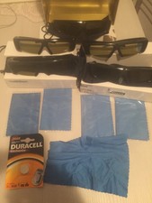 OCCHIALI 3D SAMSUNG TV 5 PAIA COMPLETI SCATOLA E PILE +1 Ricambio SSG2100AB