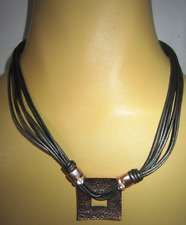 LAGENLOOK SHORT NECKLACE ~ RUBBERIZED COATED "CHAIN"  ~ NEW / OLD STOCK