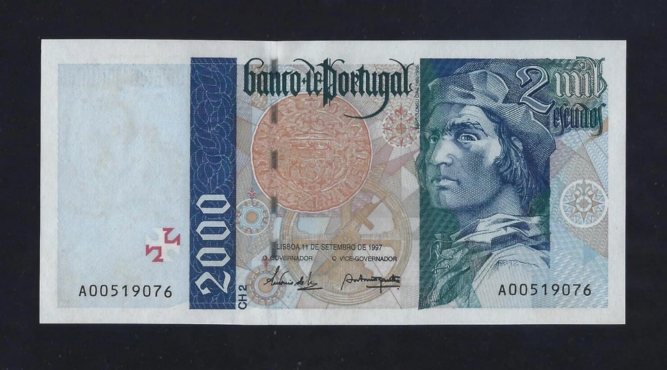 PORTUGAL 2000 Escudos 1997 P-189 UNC  - Image 1 of 2
