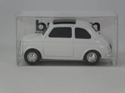 Brumm Drapeau Italien Fiat 500 Blanc 1/43 BR019 - Photo 1/3