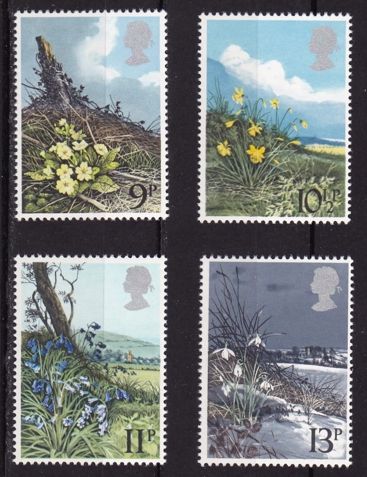 GREAT BRITAIN #855-858 MNH BRITISH WILD FOWERS - Image 1 of 1