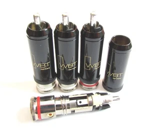 WBT-0102ag RCA Connector WBT Nextgen signature RCA AG high end set of 4 - Picture 1 of 4