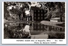 J87/ Magnolia Ohio RPPC Postcard c1950s Elson Mill Comber Image  1388
