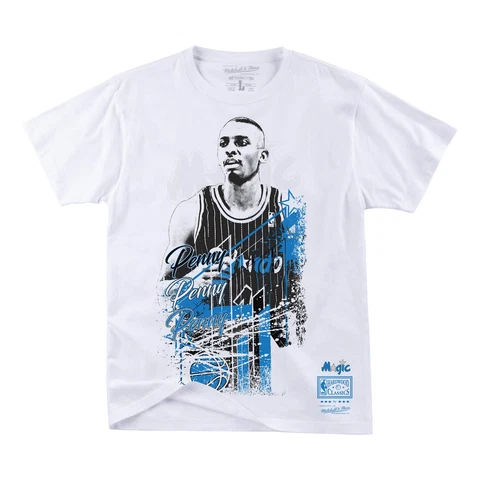 Mitchell & Ness White NBA Orlando Magic Penny Hardaway Player Burst T-Shirt - S Cover