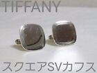 Tiffany & Co. Cufflinks Mirror Silver Square Vintage Rare SV925 Auth Used No Box