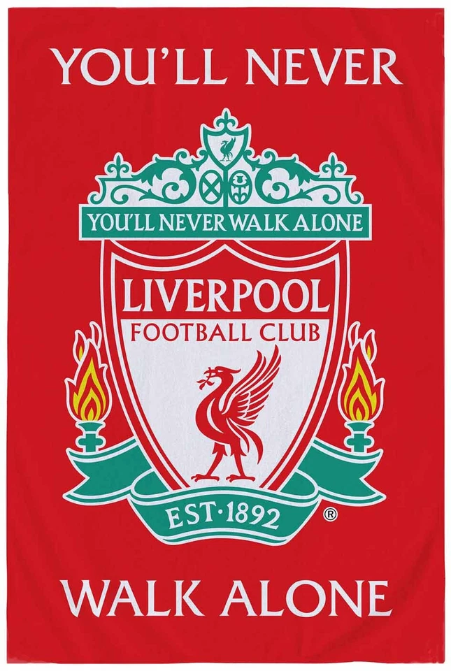 Liverpool FC Blanket Fleece Throw "You'll Never Walk Alone"