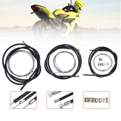 Kit de cables de acelerador de freno de embrague de 60" para moto ABS + aleación de aluminio Foto 1 de 4