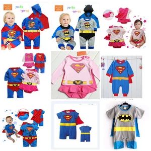 Kids Toddler Fancy Dress Party Superman Costumes Jumper Gift Size 3-24months!! - Picture 1 of 17