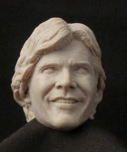 ##4317 HARRISON FORD HAN SOLO STAR WARS CUSTOM RESIN HEAD SCULPT 1/6 Scale - Picture 1 of 3