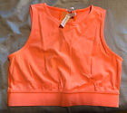 Nwot Lululemon Hotty Hot Neon Orange Crop Top Size 8 Tank Run Gym Barre Yoga Wow