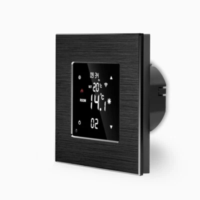 WIFI Raumthermostat UP Wandthermostat Fußbodenheizung inkl. Alurahmen Luxus-Time - Bild 1 von 4