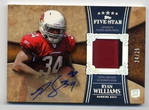 2011 Topps Five Star RYAN WILLIAMS Rookie Card RC AUTO AUTOGRAPH PATCH #/25 SP - Picture 1 of 1