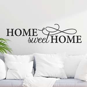 Home Sweet Home Wall Decal - Family Quote - Living Room Home Decor - Vinyl Art - Picture 1 of 6