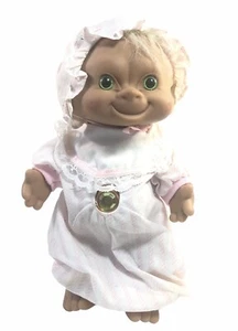 Vintage Ace Novelty Newborn Baby Troll 11” Doll Green Belly Gem - Picture 1 of 11