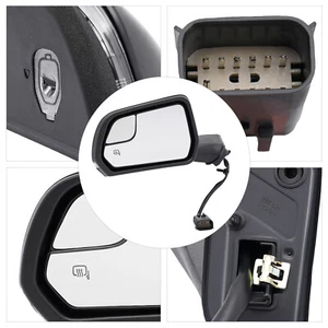 Espejo retrovisor plegable manual para Ford Mustang 2015-2020 con luz de giro lado del conductor LH - Imagen 1 de 17