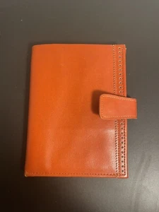 Vintage SWANK Travelers Wallet Brown Genuine Pigskin Leather 4.5" x 5.5" EUC - Picture 1 of 6