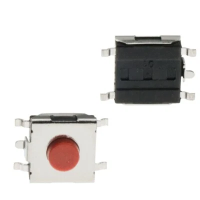 Micro Switches Tactile Tact On/Off SMD Red Touch Push Buttons 6*6*3.1MM 5Pins - Image 1 of 4