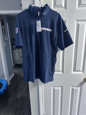 Pulôver Dallas Cowboys manga curta com zíper capuz novo com etiquetas tamanho pequeno - Imagem 1 de 4
