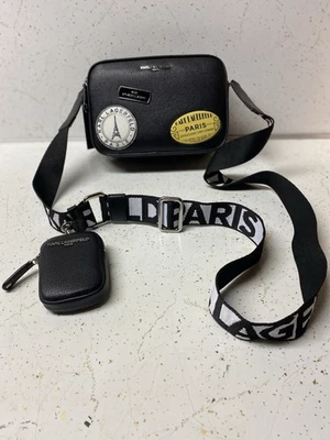 Bolso de Mano Karl Lagerfeld Paris Maybelle Bandolera Doble Cremallera Nuevo con Etiquetas $178 Foto 1 de 4