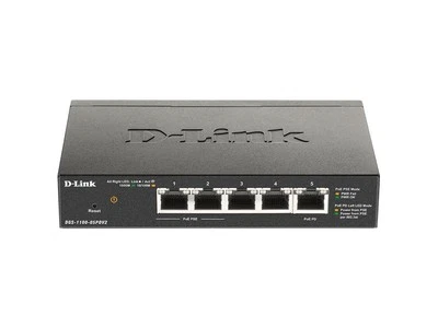 D-Link 5-Port Gigabit Smart Managed PoE-Powered Switch | PoE Extender | 2 PoE pa - Image 1 of 3
