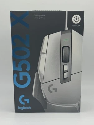 Logitech G502 X Wired Gaming Mouse Lightforce Hybrid Optical 810-007921 - WHITE - Image 1 of 4