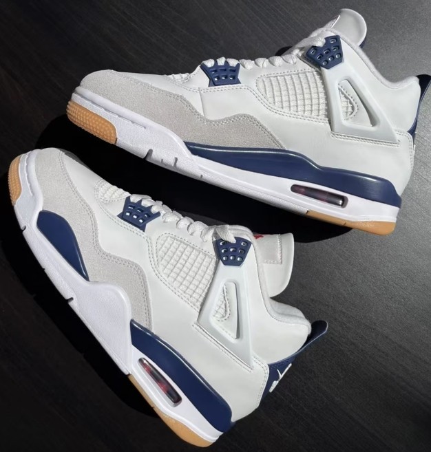 Nike Air Jordan 4 ホワイト/ネイビー Jordan 4 Retro Midnight Navy Men's - DH6927-140 - US