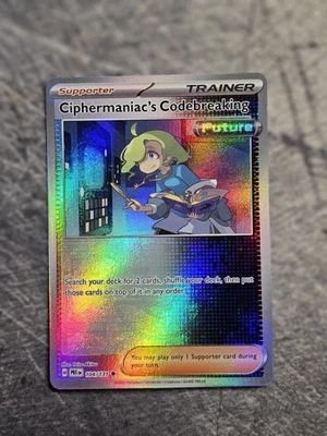 Pokémon Prismatic Evolutions Pokeball Error Misprint Ciphermaniac's Codebreaking - Image 1 of 4