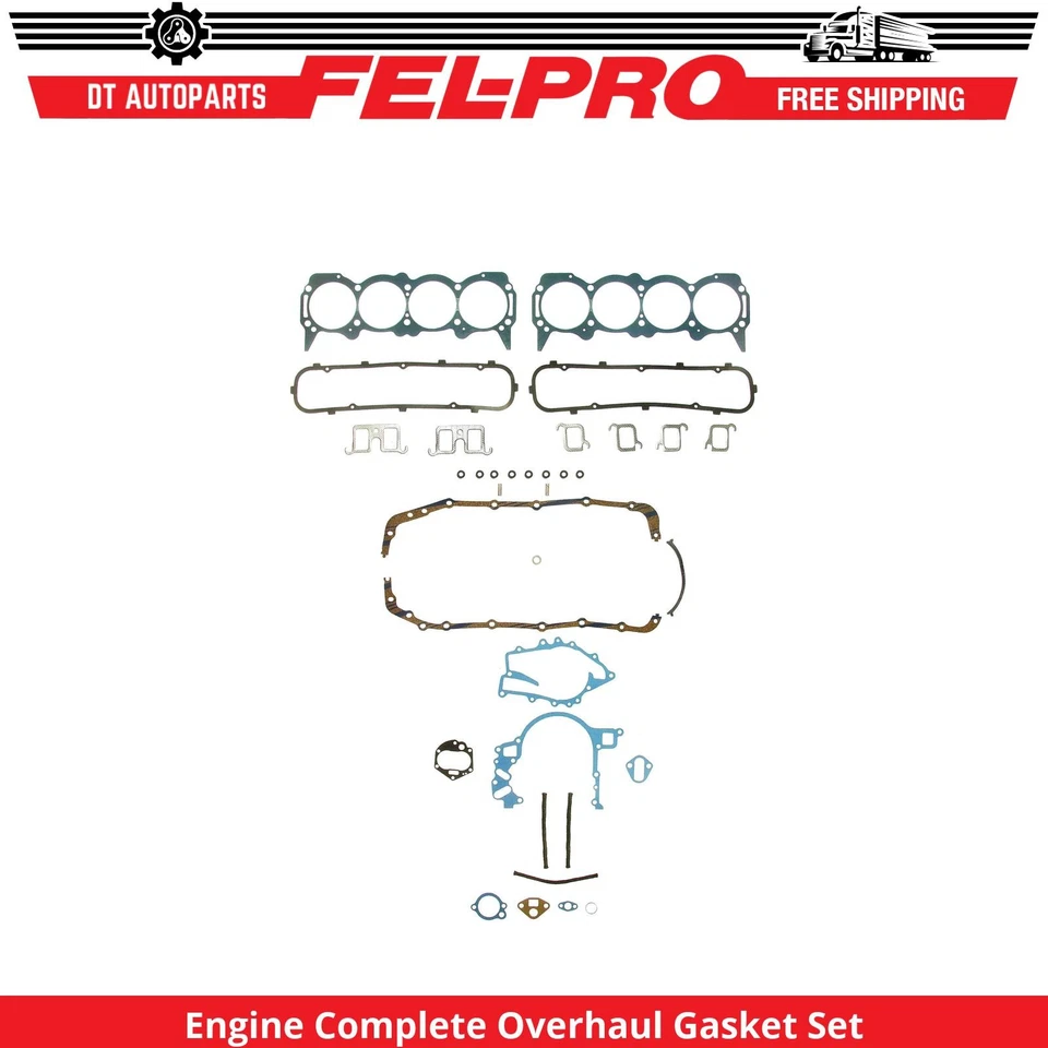 Полный комплект прокладок для капитального ремонта универсала Buick 1970-1976 годов выпуска 7,5 л Eng Fel-Pro - Изображение 1 из 1