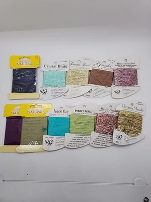 Mixed Lot Needlepoint Xstitch Threads Some Silk, Rayon, Nylon See Description - Image 1 of 4