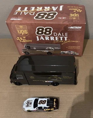 2001 Dale Jarrett 1:43 scale UPS truck & 1:32 car set Action diecast - Image 1 of 4