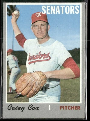 1970 Topps Casey Cox Washington Senators #281 - Image 1 of 2