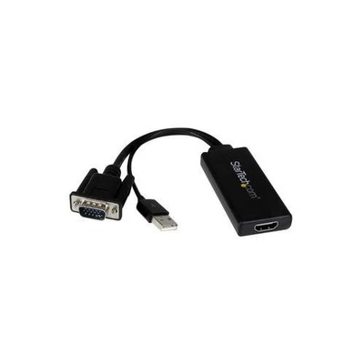 VGA2HDU STARTECH Adapter, Vga-Hdmi + USB Audio & Power - Bild 1 von 2