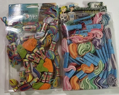 PRISM Craft Thread 42 Skeins – Colors of Friendship Multicolors Tie Dye Game Day - Image 1 of 3