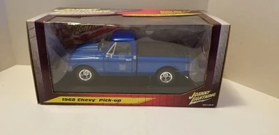 Chevy 1968 Pick-up  BLUE  1/18 By Johnny Lightning/ Playing Mantis  - Image 1 of 4