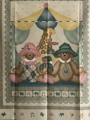 De Colección Tela Daisy Kingdom “Pasado y Presente Pastel Cuna Edredón 35 x 44” Nuevo 1996 Foto 1 de 4