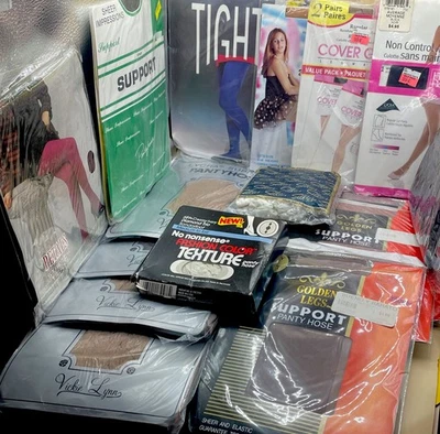 大量 批量 18 对 复古连裤袜 大腿 混合颜色 尺寸 样式 全新 — 第 1/4 张图片