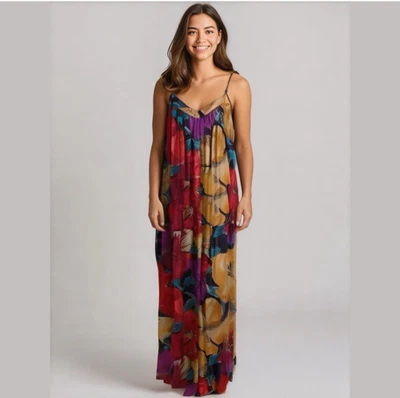 Mary McFadden Collection Vintage Chemise Slip Dress Semi-Sheer Size S Fairy Maxi - Image 1 of 4