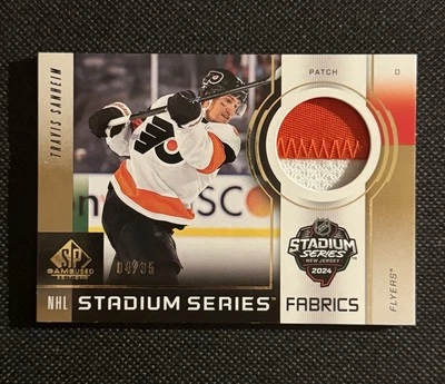2024-25 Upper Deck SP Game Used Travis Sanheim Stadium Series Fabrics /35 GSF-15 - Image 1 of 2