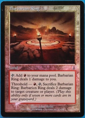 Barbarian Ring FOIL Odyssey PLD Land Uncommon MAGIC CARD (ID# 493610) ABUGames - Image 1 of 2