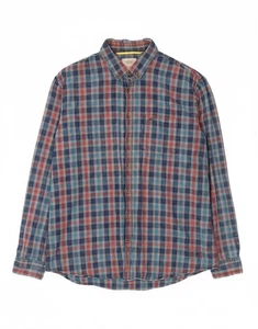 CAMEL Mens Regular Fit Flannel Shirt XL Multicoloured Check Cotton BF10 - Picture 1 of 5