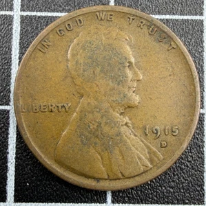 1915 D Denver Lincoln Wheat Cent Penny - Bild 1 von 2