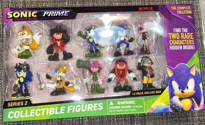 Sonic Prime Serie 2 The Complete Collection Paquete de 12 Figuras Caja De Lujo NUEVO Foto 1 de 2