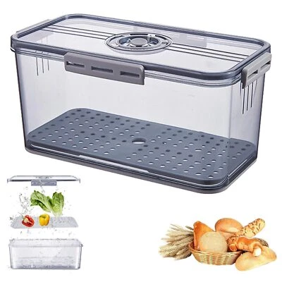 Bread Storage Container with Time Recording Lid Bread Box Airtight Bread Box