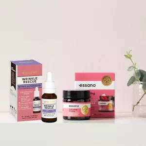 Essano Wrinkle Rescue Retinol Atlernative Serum & Rosehip Facial Moisturizer - Picture 1 of 11