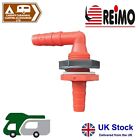 REIMO Nut In Bulkhead Fitting 10mm OD Red 10mm Tank Connector - 65028L