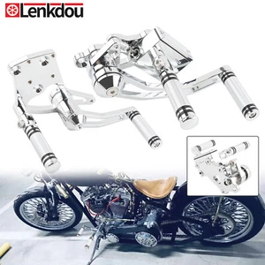 Forward Control Foot Pegs For Harley Softail Standard Custom FXST FLST 2000-2017 - Picture 1 of 10